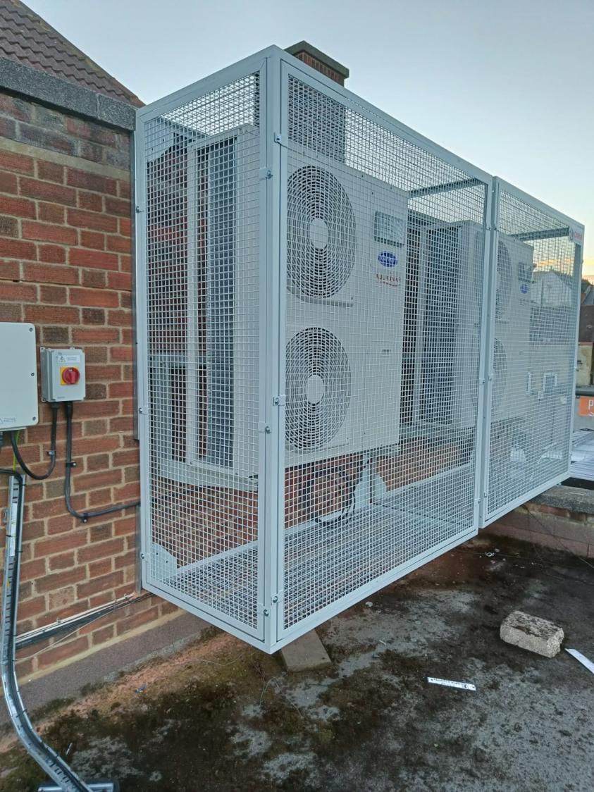 Heat pump at North Finchley library