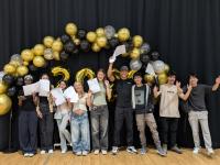 Students at Ark Pioneer Academy celebrate their GCSE results